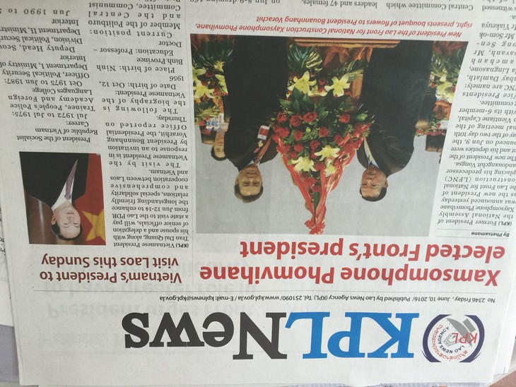 Lao media covers President Tran Dai Quang’s upcoming visit - ảnh 1